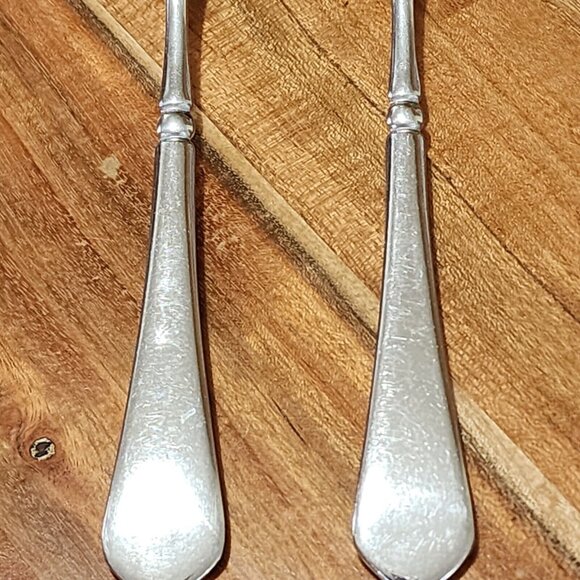 2 Mikasa French Countryside Oval Soup Spoons 7.75" stainless formal to casual - Picture 11 of 12